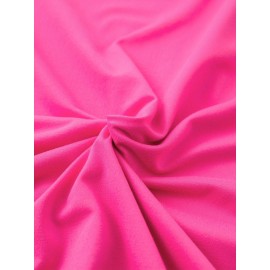 Summer Women's Letter Print Front and Back Fashion Short Sleeve T-Shirt, Comfortable Breathable Fabric, Casual Sporty Style, Suitable for Spring and Summer