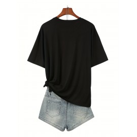 [Library Graphic Print Tee] Plus Size Women's 