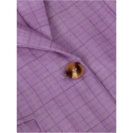 Elegant Pink Blazer with Button Details - Long Sleeve, Single-Breasted, Polyester, Perfect for Office or Casual Wear, All-Season Suit Jacket, Casual Wear Blazer | Elegant Blazer | Polyester Blazer